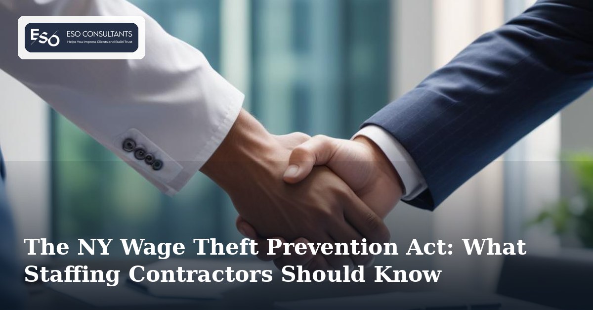 The NY Wage Theft Prevention Act: What Staffing Contractors Should Know